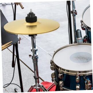 8-Inch Brass Crash Cymbal for Drum Kit - Compact, Quick Response, Versatile Use, Golden Finish