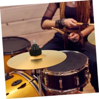8-Inch Brass Crash Cymbal for Drum Kit - Compact, Quick Response, Versatile Use, Golden Finish