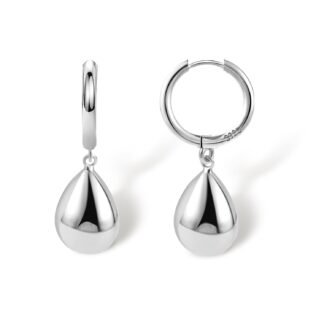 925 Sterling Silver Teardrop Leverback Earrings for Women Girls Waterdrop Tear Drop Dangle Earrings Jewelry Hypoallergenic Silver Teardrop Leverback Dangle Earring for Women