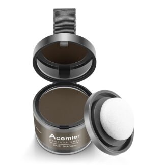 Acomler Instantly Root Touch Up Hair Color Hairline Shadow Powder,Root Cover Up,Dark Brown for Thinning Hair, Grey Hair Coverage Hair Powder for Women with Eyebrows,Beard...