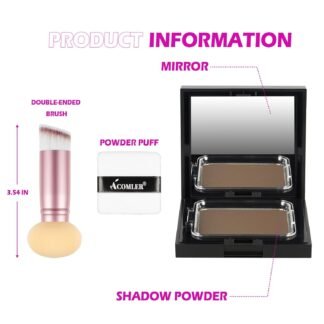 Acomler Root Touch Up Powder, Hairline Powder for Thinning Hair, Root Touch Up Hair Color, Gray Hair Coverage for Women Men Cover Up, Hair Loss Concealer Includes Makeup Brush...