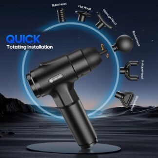 AERLANG Massage Gun, Deep Tissue Muscle Back Massage for Athletes Pain Relief, Percussion Massager with 6 Massages Heads & 20 Speed Fathers Birthday Day Gifts from Daughter...