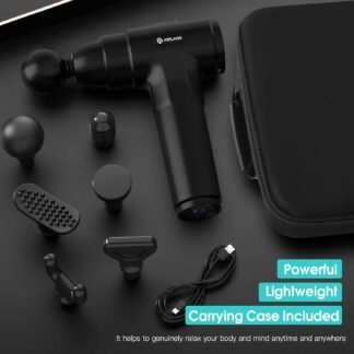 AERLANG Massage Gun, Deep Tissue Muscle Back Massage for Athletes Pain Relief, Percussion Massager with 6 Massages Heads & 20 Speed Fathers Birthday Day Gifts from Daughter...