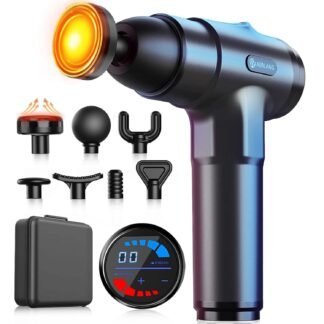 AERLANG Massage Gun, Deep Tissue Muscle Back Massage for Athletes Pain Relief, Percussion Massager with 6 Massages Heads & 20 Speed Fathers Birthday Day Gifts from Daughter...