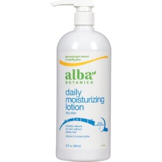 Alba Botanica Hydrating Moisturizing Lotion for Dry Skin with Vitamin E and Shea Butter, 32 Oz (Packaging May Vary)