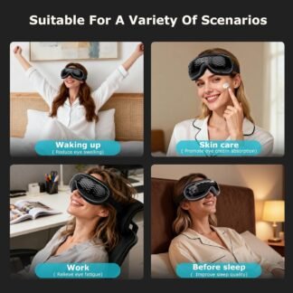 ALLJOY Eye Massager with Heat and Cooling, Lightweight Eye Massager with Removable Gel Mask, Christmas Gifts for Women,White Elephant Gifts for Adults Eye Care Devices for...