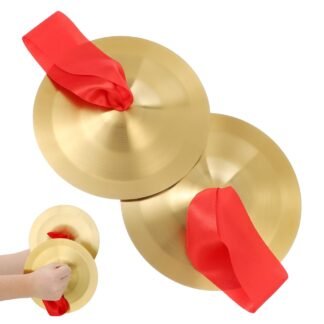 Alloy Cymbals Set Mini Marching Hand Cymbals for Drums Versatile Symbols Instrument for School Bands Professional Orchestras,19cm