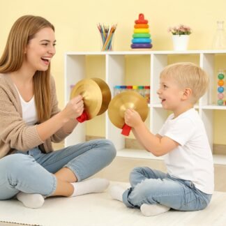 Alloy Cymbals Set Mini Marching Hand Cymbals for Drums Versatile Symbols Instrument for School Bands Professional Orchestras,19cm