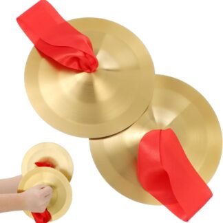 Alloy Cymbals Set Mini Marching Hand Cymbals for Drums Versatile Symbols Instrument for School Bands Professional Orchestras,19cm