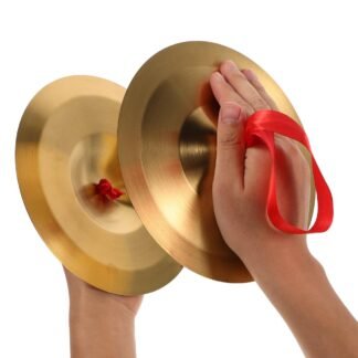 Alloy Cymbals Set Mini Marching Hand Cymbals for Drums Versatile Symbols Instrument for School Bands Professional Orchestras,19cm