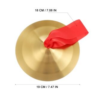 Alloy Cymbals Set Mini Marching Hand Cymbals for Drums Versatile Symbols Instrument for School Bands Professional Orchestras,19cm