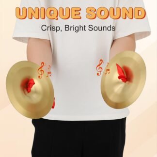 Alloy Cymbals Set Mini Marching Hand Cymbals for Drums Versatile Symbols Instrument for School Bands Professional Orchestras,19cm
