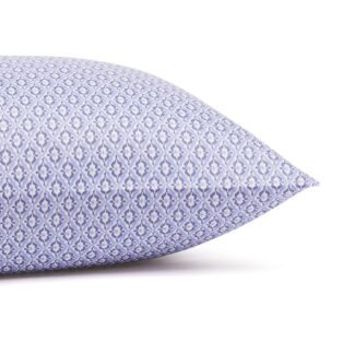 Amazon Basics Lightweight Super Soft Easy Care Microfiber 4 Piece Bed Sheet Set With 14" Deep Pockets, Queen, Blue Damask, Printed