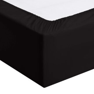 Amazon Basics Lightweight Super Soft Easy Care Wrinkle Free Microfiber 3 Piece Bed Sheet Set with 14-Inch Deep Pockets, Twin, Black, Solid, Kids, Men & Women Bedding