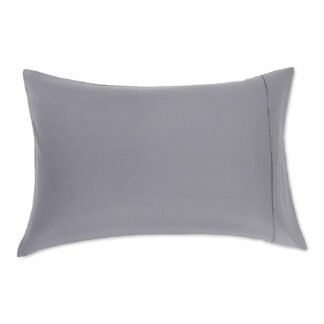 Amazon Basics Standard Pillow Cases Set of 2 - Lightweight, Super Soft Easy Care Microfiber, Dark Gray, 30" L x 20" W, Pillows Not Included