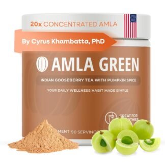 Amla Powder Superfood Supplement with Pumpkin Spice, 20x Ultra Concentrated Amla, Made with Cinnamon, Ginger, Nutmeg, Cloves, Allspice, Cardamom, Indian Gooseberries, Pumpkin...
