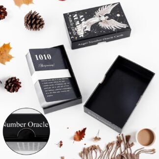 Angel Numbers Oracle Deck - Beginner Friendly, 400 GSM Coated Paper, Life & Family Oracle Cards