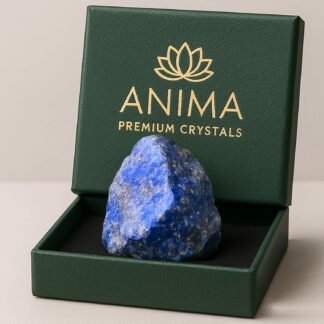 Anima Lapis Lazuli Stone – Large 1.6–2" Royal Blue Natural Raw Lapis Lazuli Crystal for Wisdom, Truth & Communication – Ethically Sourced, Presented in Elegant Gift Box