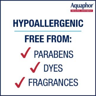 Aquaphor Healing Ointment With Touch-Free Applicator - For Dry, Chapped Skin - 3 oz. Tube