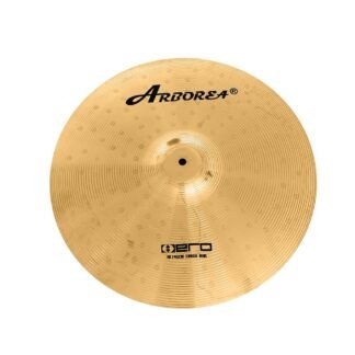 Arborea Cymbal Pack for Drum 8 pcs Super Polishing Cymbals Set Brilliant Gold Hero Series Include 14"Hihats 16"Crash 18"Crash 20"Ride Bonus 10" Splash 16"Ozone Stacker 18" China...