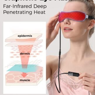 Aroma Season Heated Eye Mask for Dry Eyes, Warm Eye Compress with Flaxseed for MGD, Dry Eye Syndrome, Chalazion Blepharitis Stye Eye Treatment, Steam Moist to Unclog Glands (Blue)