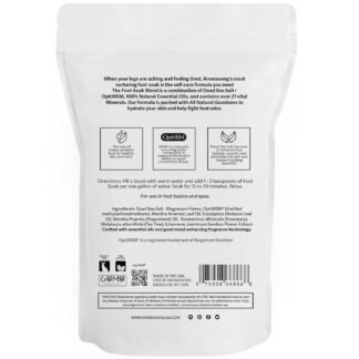 Aromasong Tea Tree Foot Soak with Magnesium Flakes and Dead Sea Foot Soaking Salts - Pedicure Tea Tree oil foot Soak for Dry Cracked Feet-Athlete's Callus Remover- Eliminates...