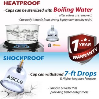 ASCLE Super Cupping Set Shockproof Heatproof Cups Water Repellent Shockproof Professional Carrying Case 12 Cups - lunas-mystic-emporium.com ASCLE Super Cupping Set, Shockproof Heatproof Cups, Water Repellent Shockproof Professional Carrying Case, 12 Cups
