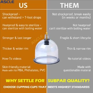 ASCLE Super Cupping Set Shockproof Heatproof Cups Water Repellent Shockproof Professional Carrying Case 12 Cups - lunas-mystic-emporium.com ASCLE Super Cupping Set, Shockproof Heatproof Cups, Water Repellent Shockproof Professional Carrying Case, 12 Cups