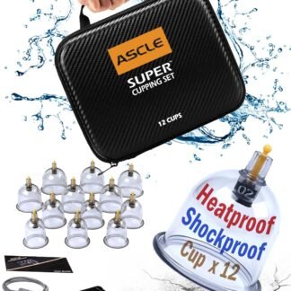 ASCLE Super Cupping Set Shockproof Heatproof Cups Water Repellent Shockproof Professional Carrying Case 12 Cups - lunas-mystic-emporium.com ASCLE Super Cupping Set, Shockproof Heatproof Cups, Water Repellent Shockproof Professional Carrying Case, 12 Cups