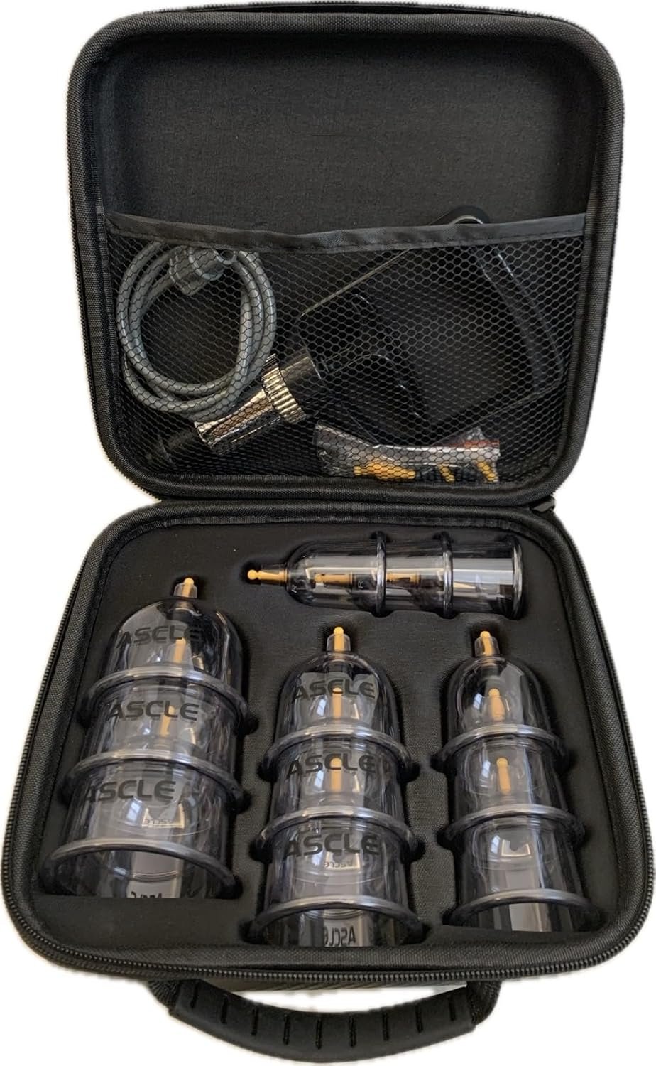 ASCLE Super Cupping Set Shockproof Heatproof Cups Water Repellent Shockproof Professional Carrying Case 12 Cups - lunas-mystic-emporium.com ASCLE Super Cupping Set, Shockproof Heatproof Cups, Water Repellent Shockproof Professional Carrying Case, 12 Cups