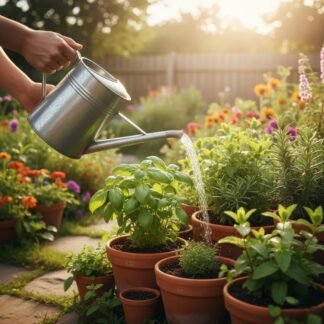 Assorted Herb Live Plants, Fragrant and Edible Herbs Packs (Lemon Balm, Mint, Basil, Lavender and Other Herb Varieties), 4 Plants per Pack, Well Rooted 6'' Tall