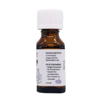 Aura Cacia 100% Pure Lavender Essential Oil GC/MS Tested for Purity 15 ml (0.5 fl. oz.) Lavandula angustifolia
