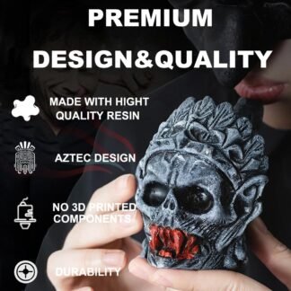 Aztec Death Whistle, Authentic Human Sounding Screams 125+ Decibels, Ceramic & Resin, Vampire Color