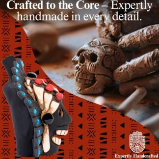 Aztec Death Whistle - Screaming Aztec Whistle - Silbato Azteca de la Muerte - Emits Terrifying Human Screams up to 125 DB (Black Obsidian)