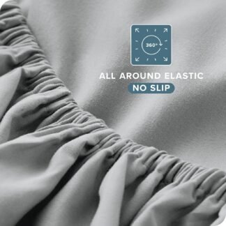 Bare Home Queen Sheet Set - 1800 Ultra-Soft Microfiber Queen Bed Sheets - Double Brushed - Deep Pockets - Easy Fit - 4 Piece Set - Bed Sheets Queen French Grey - lunas-mystic-emporium.com Bare Home Queen Sheet Set - 1800 Ultra-Soft Microfiber Queen Bed Sheets - Double Brushed - Deep Pockets - Easy Fit - 4 Piece Set - Bed Sheets (Queen, French Grey)