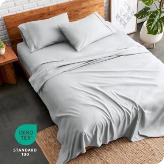 Bare Home Queen Sheet Set - 1800 Ultra-Soft Microfiber Queen Bed Sheets - Double Brushed - Deep Pockets - Easy Fit - 4 Piece Set - Bed Sheets Queen French Grey - lunas-mystic-emporium.com Bare Home Queen Sheet Set - 1800 Ultra-Soft Microfiber Queen Bed Sheets - Double Brushed - Deep Pockets - Easy Fit - 4 Piece Set - Bed Sheets (Queen, French Grey)