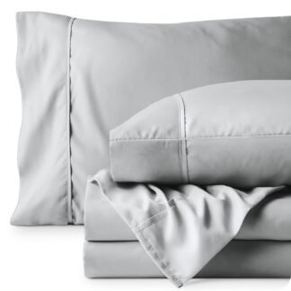 Bare Home Queen Sheet Set - 1800 Ultra-Soft Microfiber Queen Bed Sheets - Double Brushed - Deep Pockets - Easy Fit - 4 Piece Set - Bed Sheets Queen French Grey - lunas-mystic-emporium.com Bare Home Queen Sheet Set - 1800 Ultra-Soft Microfiber Queen Bed Sheets - Double Brushed - Deep Pockets - Easy Fit - 4 Piece Set - Bed Sheets (Queen, French Grey)