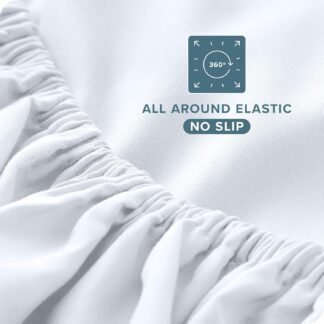 Bare Home Queen Sheet Set - Luxury 1800 Ultra-Soft Microfiber Queen Bed Sheets - Double Brushed - Deep Pockets - Easy Fit - 4 Piece Set - Bedding Sheets & Pillowcases (Queen,...