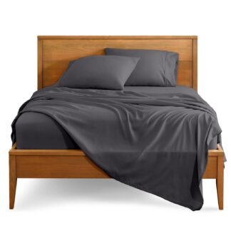 Bare Home Twin Sheet Set - 1800 Ultra-Soft Microfiber Twin Bed Sheets - Double Brushed - Deep Pockets - Easy Fit - Extra Soft - 3 Piece Set - Bedding Sheets & Pillowcases (Twin,...