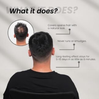 Batci Hair Concealer Cream for Thinning Hair & Bald Spots - Non-Fiber Scalp Concealer Root Touch-Up for Men & Women, Sweat/Water Resistant, One Shade for Black Brown & Grey Hair...