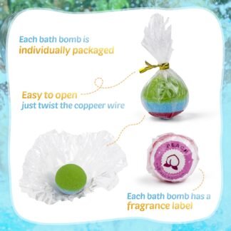 Bath Bombs for Kids 24pcs Bath Bombs with Glow in The Dark Surprise Inside Natural and Organic Colorful Bubble Bath Fizz for Kids Perfect Birthday Halloween Or Christmas - lunas-mystic-emporium.com Bath Bombs for Kids, 24pcs Bath Bombs with Glow in The Dark Surprise Inside, Natural and Organic Colorful Bubble Bath Fizz for Kids, Perfect Birthday, Halloween, Or Christmas...