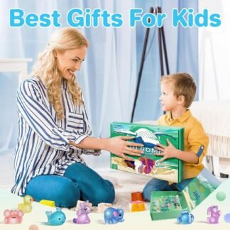 Bath Bombs for Kids with Toys Inside - 24 Pack Kid Bath Bombs with Glow in The Dark Surprise Toys Inside, Valentines Easter Gifts for Kids Girls Boys, Easter Basket Stuffers,...