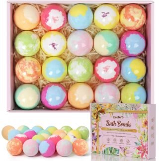 Bath Bombs for Women, 20 Handmade Bath Bombs Gift Set with Shea Butter Moisturizing & Essential Oils, SPA Relaxing Gifts for Women & Men, Her, Girlfriend, Wife, Birthday,...