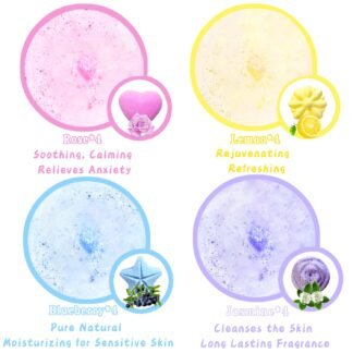 Bath Foot Bombs, 16 Pack Foot Soak with Bath Salt and Tea Tree Oil for Christmas. Organic Natural Handmade Aroma Pure Essential Oil Bubble Feet Balls for Foot Callus, Stubborn...