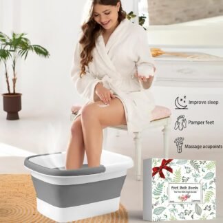 Bath Foot Bombs, 16 Pack Foot Soak with Bath Salt and Tea Tree Oil for Christmas. Organic Natural Handmade Aroma Pure Essential Oil Bubble Feet Balls for Foot Callus, Stubborn...