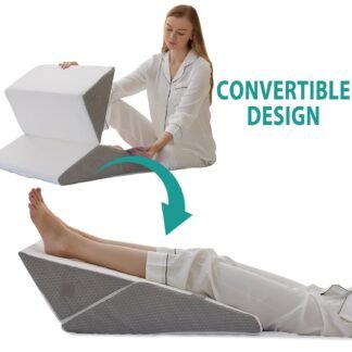 Bedluxe Wedge Pillow Headboard, 3PCS Orthopedic Bed Wedge Pillows Set for After Surgery, Adjustable Pillow Wedge for Acid Reflux&Back Pain Relief, Sleeping, Back Pillow for Bed...