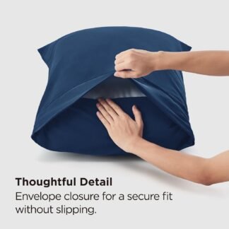 Bedsure Pillow Cases Standard Size Set of 2 - Navy Microfiber Pillowcases Super Soft and Cozy Double Brushed Pillow Case Covers with Envelope Closure Wrinkle Fade and Stain - lunas-mystic-emporium.com Bedsure Pillow Cases Standard Size Set of 2 - Navy Microfiber Pillowcases, Super Soft and Cozy Double Brushed Pillow Case Covers with Envelope Closure, Wrinkle, Fade and Stain...