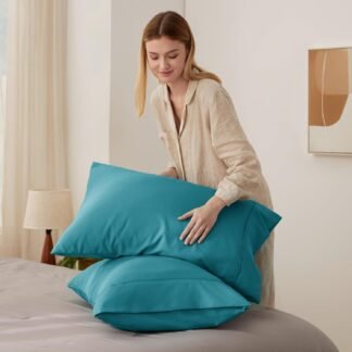Bedsure Pillow Cases Standard Size Set of 2 - Teal Brushed Microfiber Pillowcases Super Soft Pillowcase Pillow Case Covers with Envelope Closure Wrinkle Fade and Stain - lunas-mystic-emporium.com Bedsure Pillow Cases Standard Size Set of 2 - Teal Brushed Microfiber Pillowcases, Super Soft Pillowcase, Pillow Case Covers with Envelope Closure, Wrinkle, Fade and Stain...
