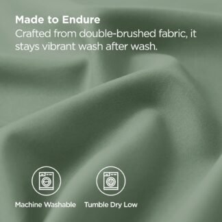 Bedsure Queen Pillow Cases Set of 2 - Sage Green Brushed Microfiber Pillowcase 2 Pack, Super Soft and Cozy Pillow Case Covers with Envelope Closure, Wrinkle, Fade and Stain...