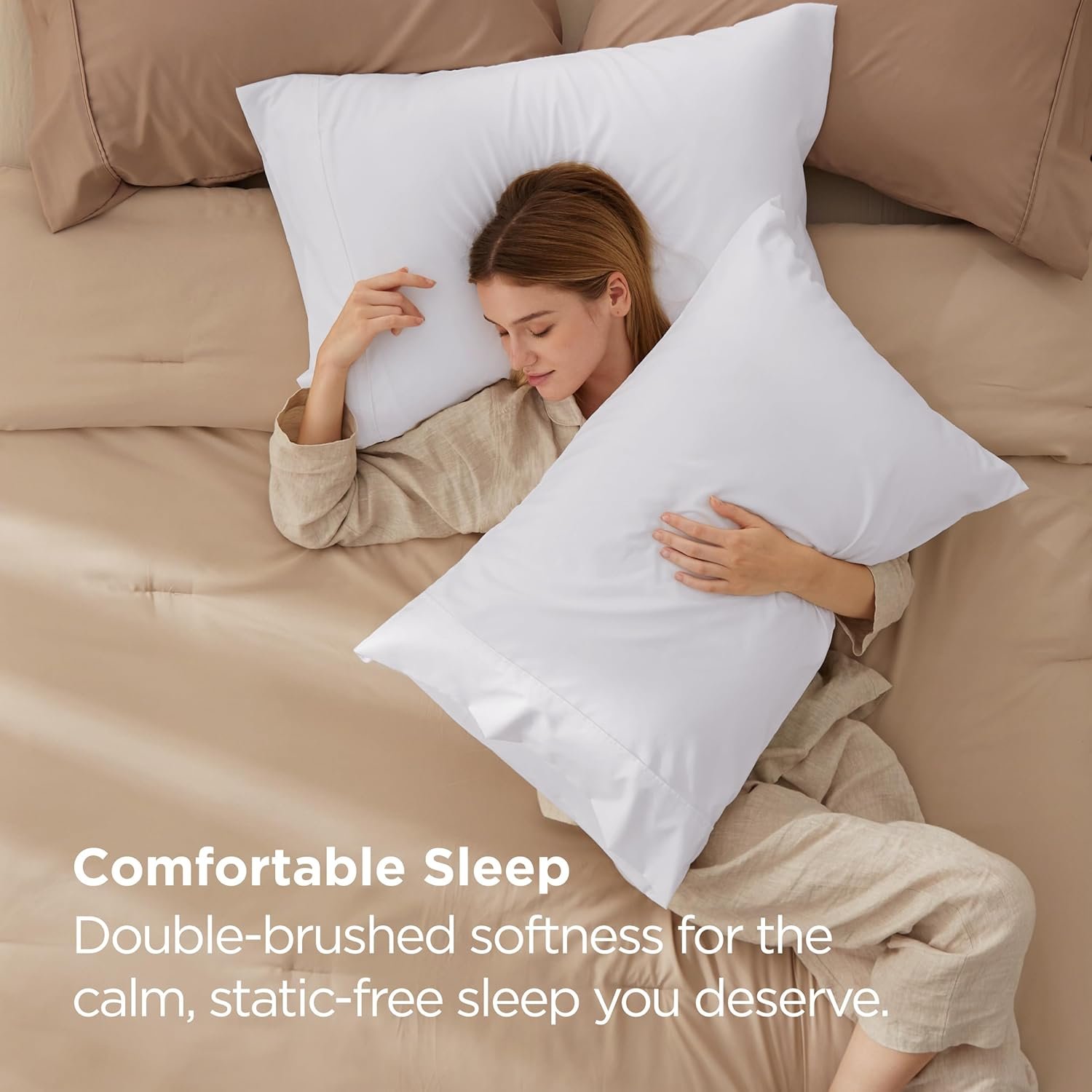 Bedsure Queen Pillow Cases Set of 2 - White Brushed Microfiber Pillowcase 2 Pack Super Soft Pillowcase Pillow Shams Covers with Envelope Closure Wrinkle Fade and Stain - lunas-mystic-emporium.com Bedsure Queen Pillow Cases Set of 2 - White Brushed Microfiber Pillowcase 2 Pack, Super Soft Pillowcase, Pillow Shams Covers with Envelope Closure, Wrinkle, Fade and Stain...